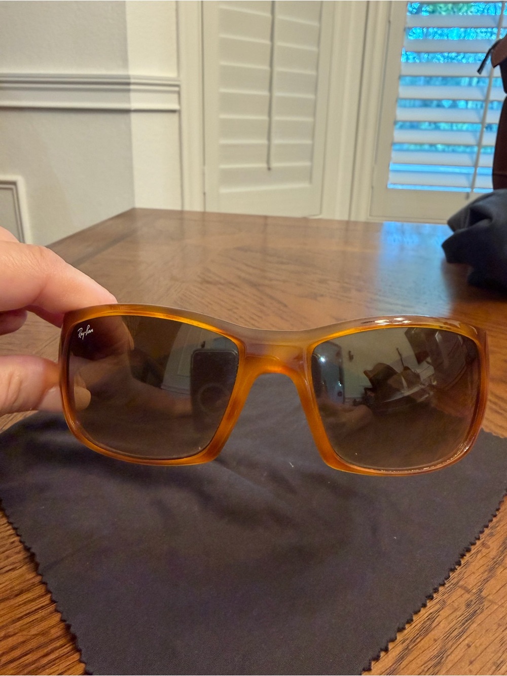 Ray-Ban Men's Amber/Tortoise Brown Sunglasses